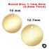 14K Gold Filled Round Disc 1.1 mm Hole, 0.8 mm Thickness, GF-830